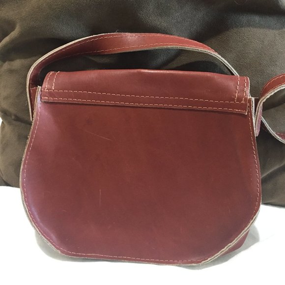 VINTAGE SMALL CROSSBODY LEATHER HANDBGBAGS - Picture 7 of 8